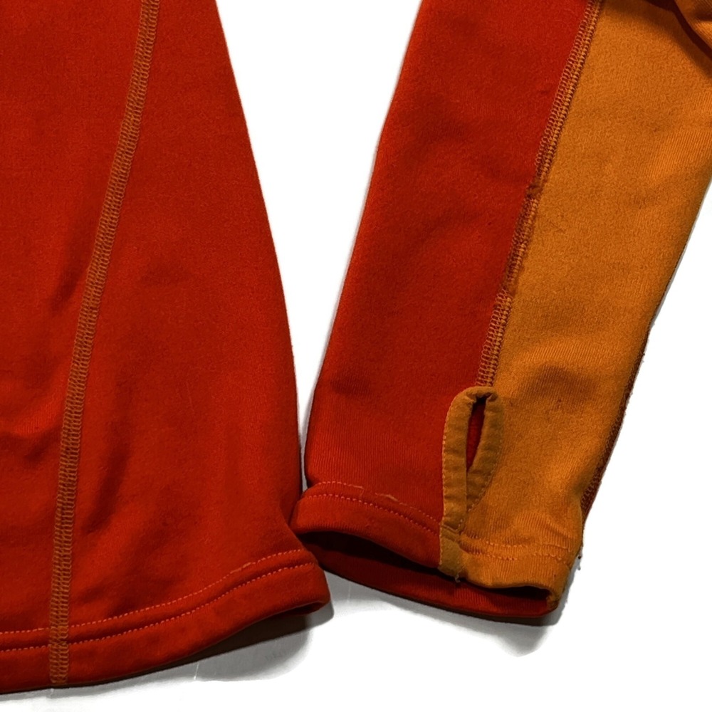 Patagonia Capilene 4 Expedition 1/4 Zip Pullover Sweater Orange Womens Medium - Picture 11 of 11